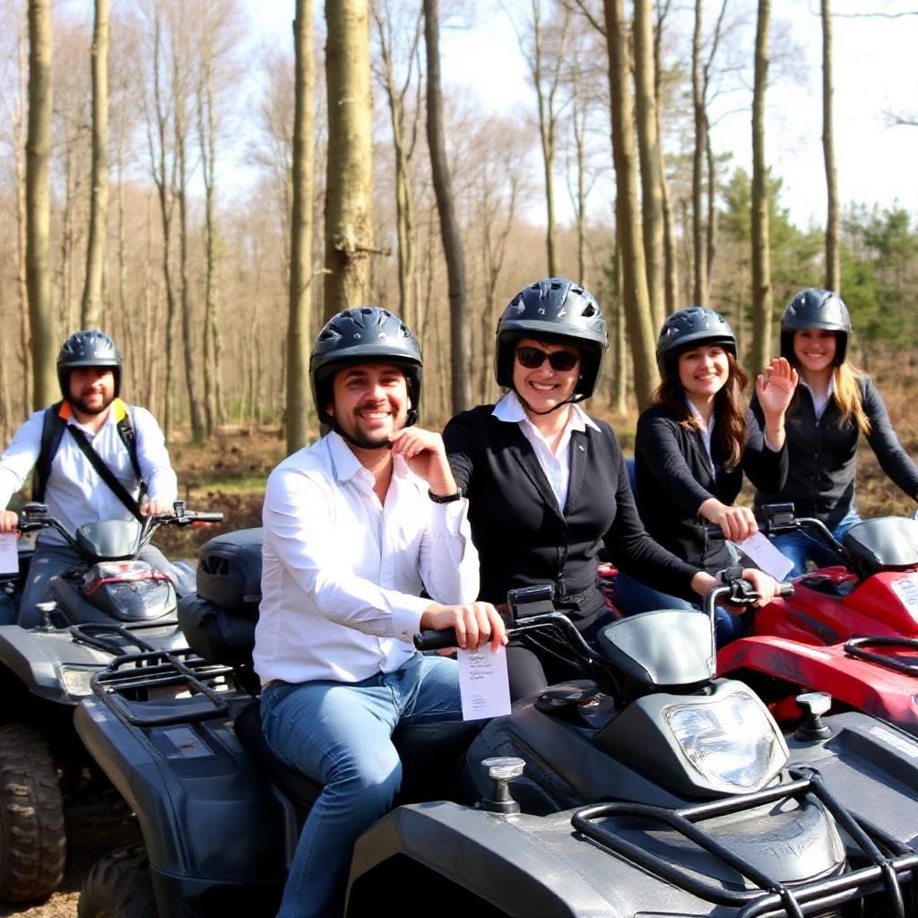 Zaposleni na team building kvadovima u Beogradu